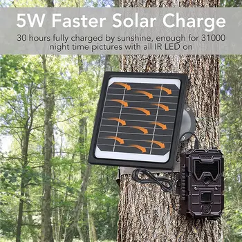  12 5 W Komplet Solarni Paneli Za Tragovima Kamera sa ugrađenom Baterijom kapaciteta 5200 mah, Lovački Pribor za Lov Фотоловушек