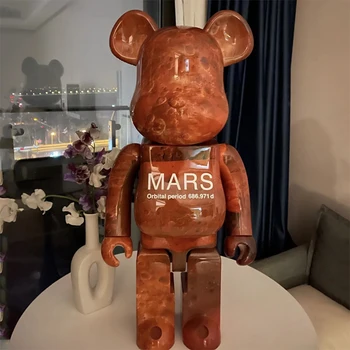  BE@RBRICK 400% 28 cm Zemlja Mjesec Mars PVC Bearish Cigle Akcijske Jedinice Figurica Medvjeda Collectible Umjetničke Igračke Soba Dekor Poklon Minijature