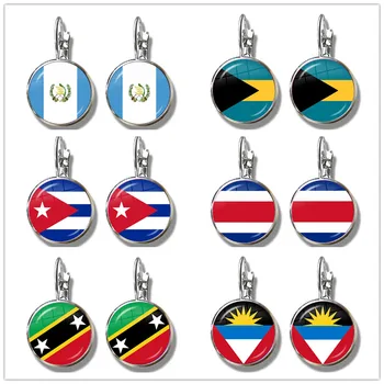  Gvatemala, Bahami, Kuba, Kostarika, Federacije Sveti Kristofor i Nevis, Antigva i Barbuda Nacionalna zastava Francuske naušnice-kuke