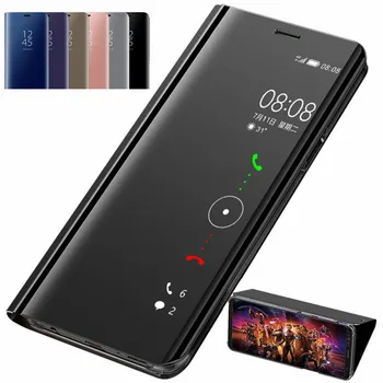  Magnetni Smart-Flip Torbica Za Telefon iPhone X XS XR SE 2020 7 8 6 Plus 11 12 13 Mini Pro Max, Zaštita od pada, Koža je Ogledalo Držač, Torbica