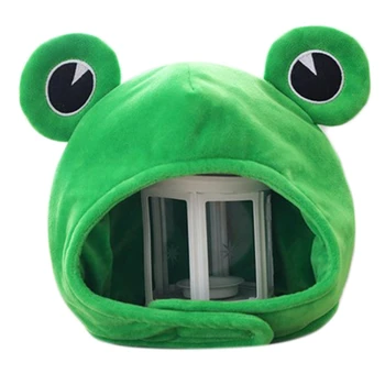  Zabavne Velike Žablji Oči Crtani Plišani Šešir Igračka Zeleni Šešir Kapa Cosplay Odijelo