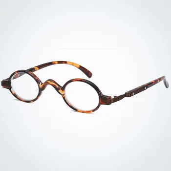  Male Okrugle Naočale za Čitanje i za Muškarce i Žene, Metalne sa Plastičnom Okvir, Stilski Kvalitetne Naočale za Čitanje + 1,0 do + 4