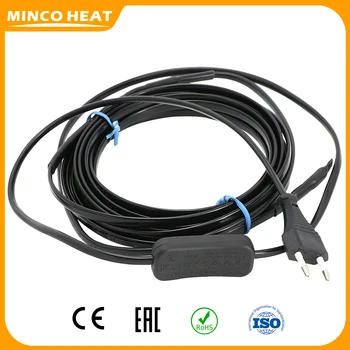  Minco Heat Samoispravljivi Grijaći Kabel od 20 W / m AC220 ~ 240 v, 50/60 Hz s prekidačem EU Nožica za Zaštitu od Smrzavanja vodovodne cijevi