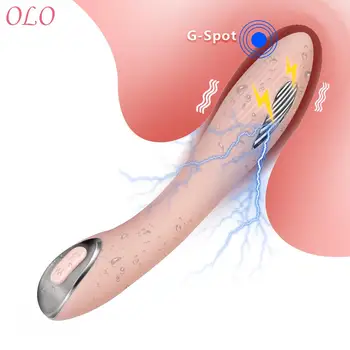  Odvodna push Dildo Vibrator od strujnog udara 7 + 7 Načina Masaža Vagine Erotska Magična G-Točka Stimulacija klitorisa