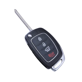 WFMJ Smart Remote Flip Floding Samopokretanje Redateljski 4 Gumba za Ključ Vozila Torbica u obliku Školjke Privjesku za 2013 2014 Hyundai Santa Fe ix45 Bez Čipa